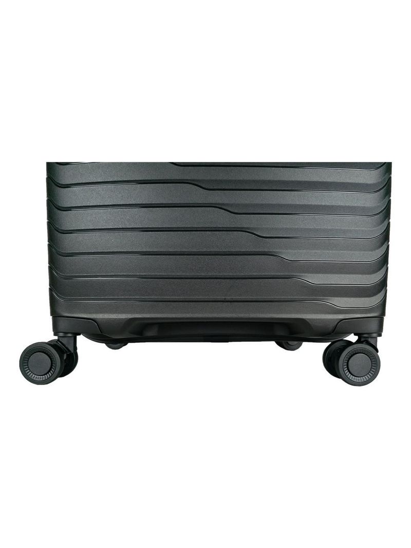 Mala média 23kg lansay preto expansível linha orium rodas 360° tsa