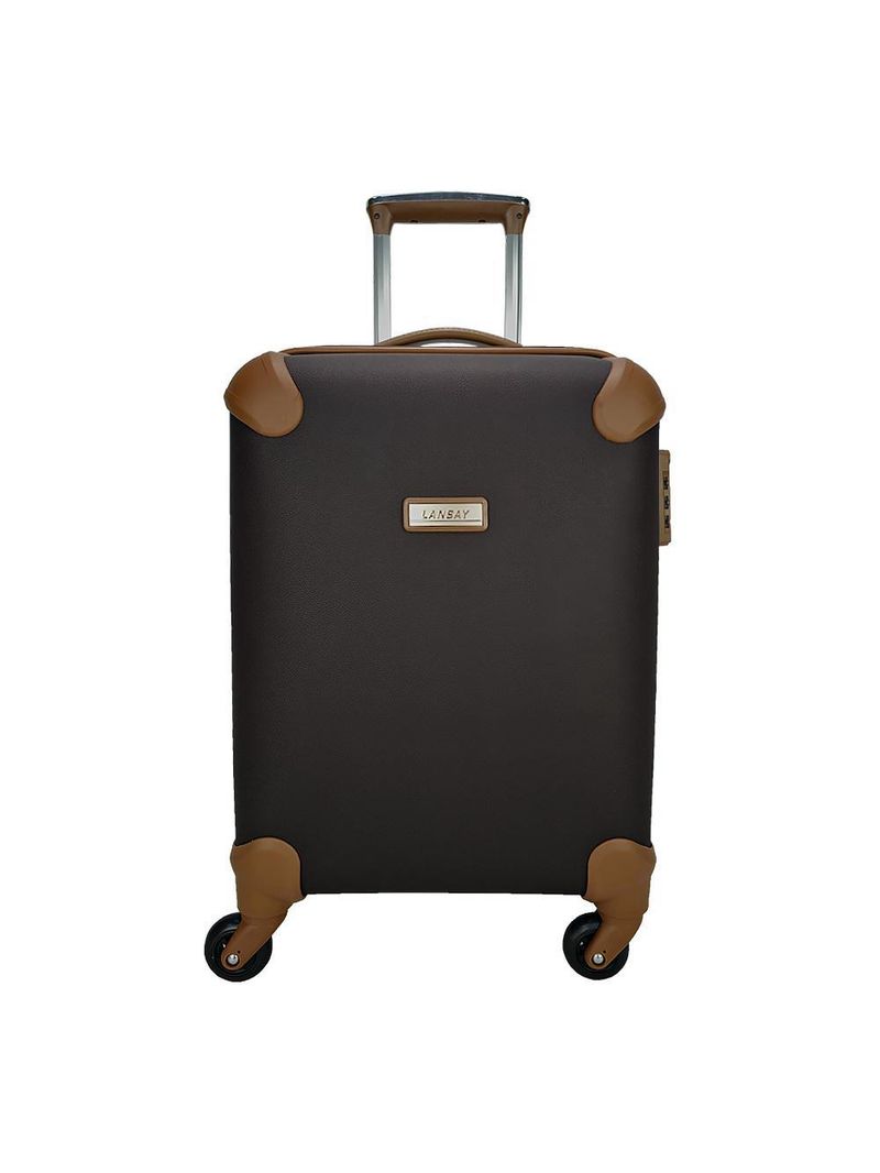 Mala de bordo dijon class chocolate 55cm rodas 360º