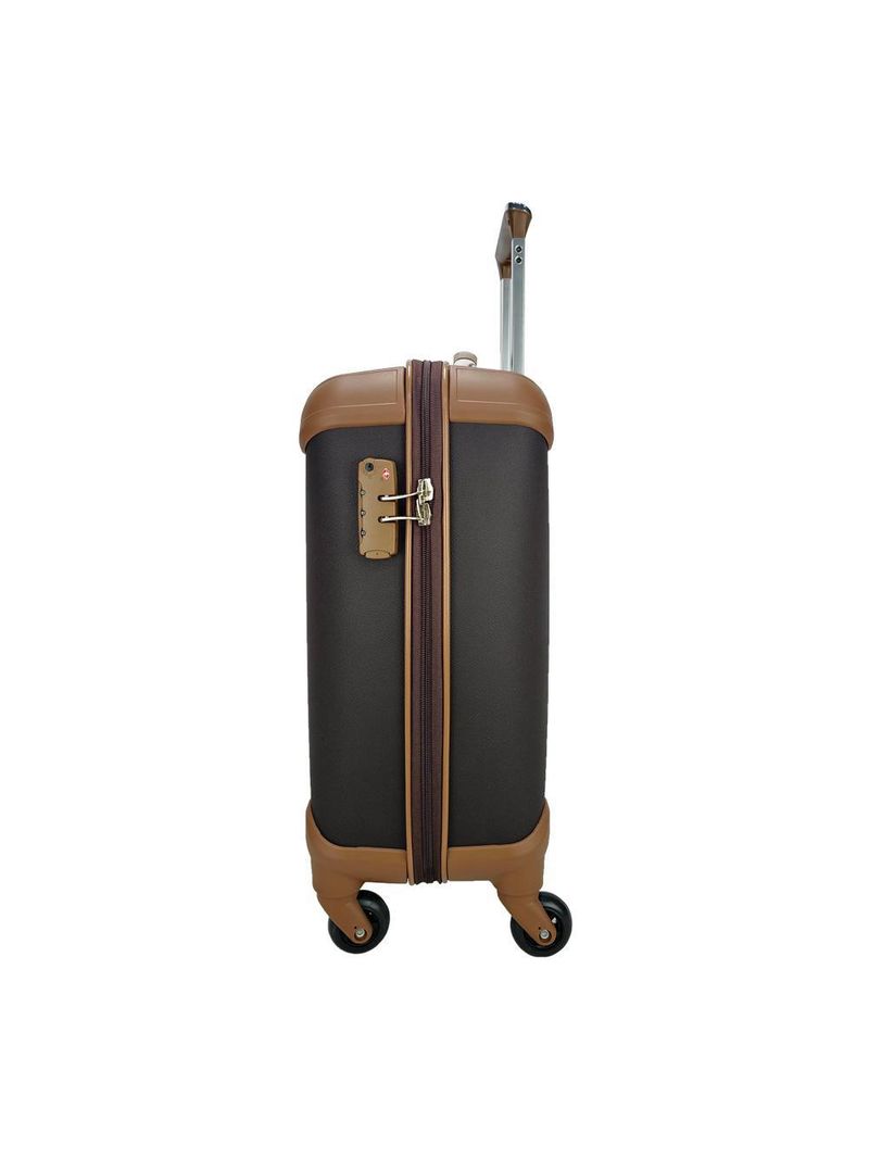 Mala de bordo dijon class chocolate 55cm rodas 360º