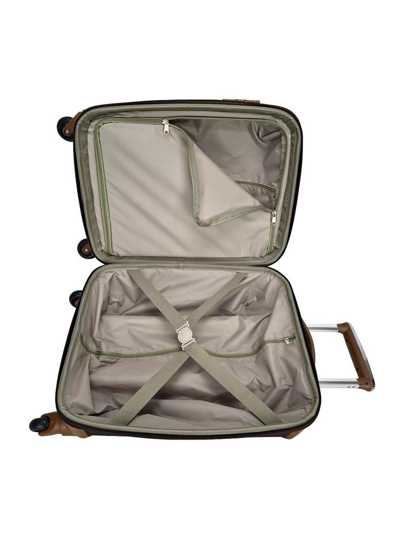 Mala de bordo dijon class chocolate 55cm rodas 360º