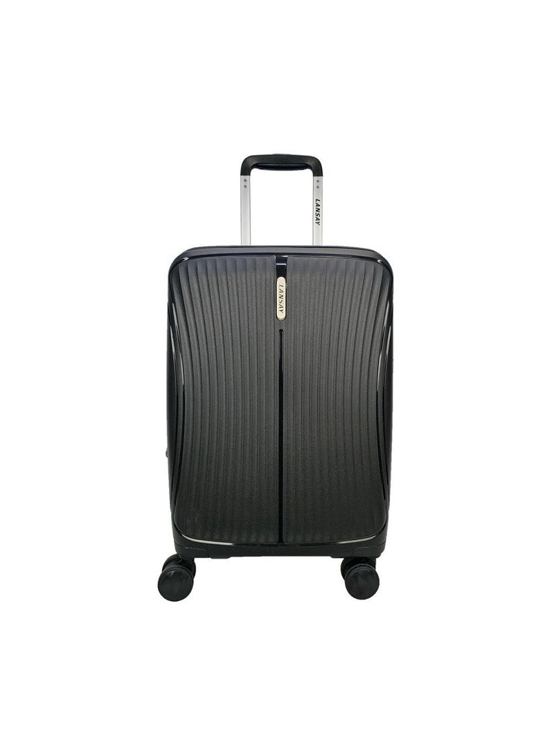 Mala de bordo preto expansível linha premium rodas 360°