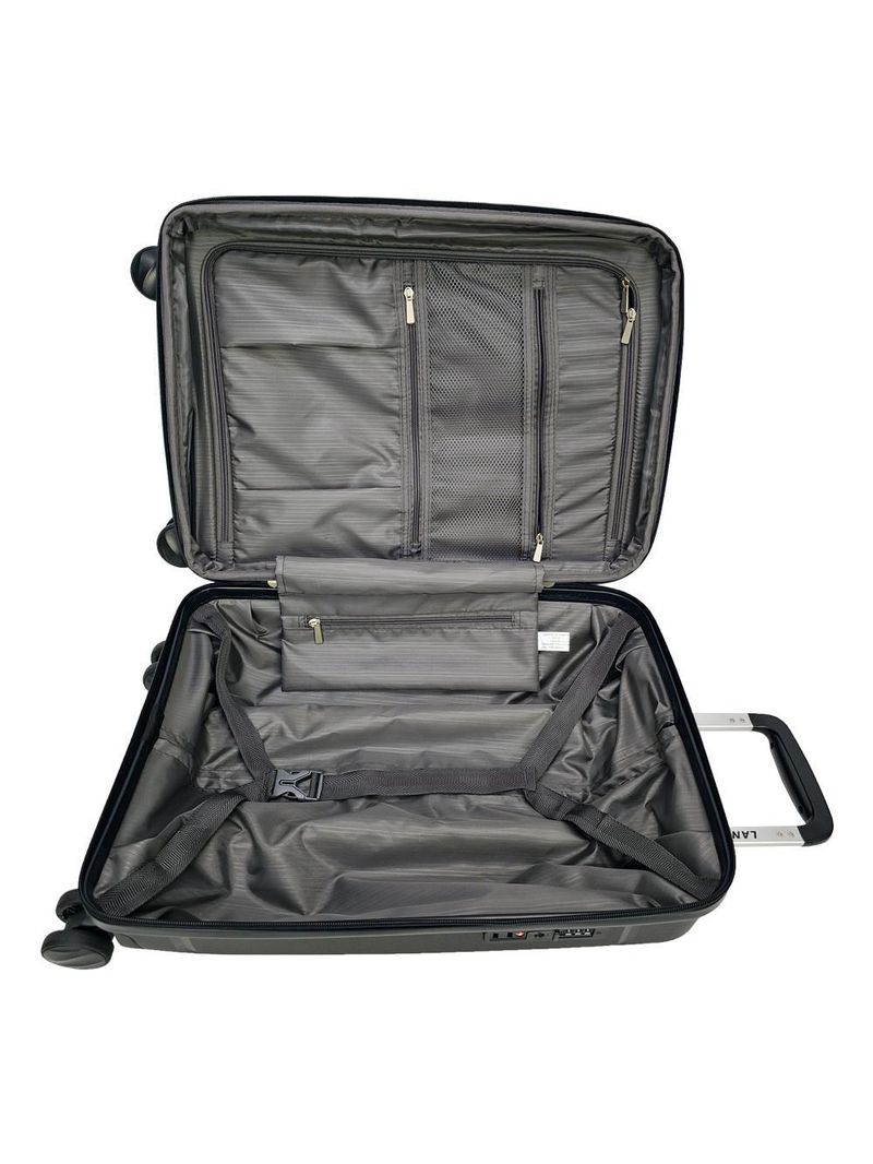 Mala de bordo preto expansível linha premium rodas 360°