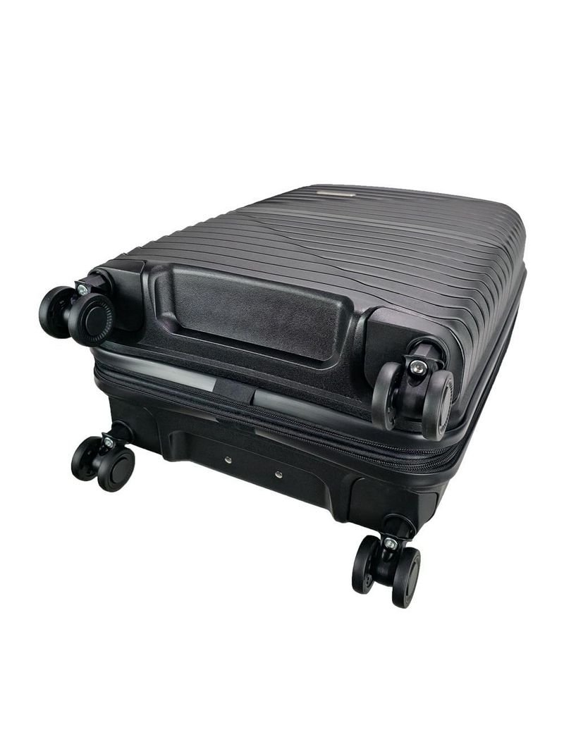 Mala de bordo lansay preto expansível linha orium rodas 360° e tsa