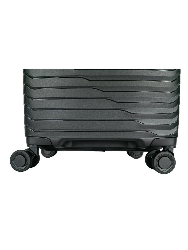 Mala de bordo lansay preto expansível linha orium rodas 360° e tsa