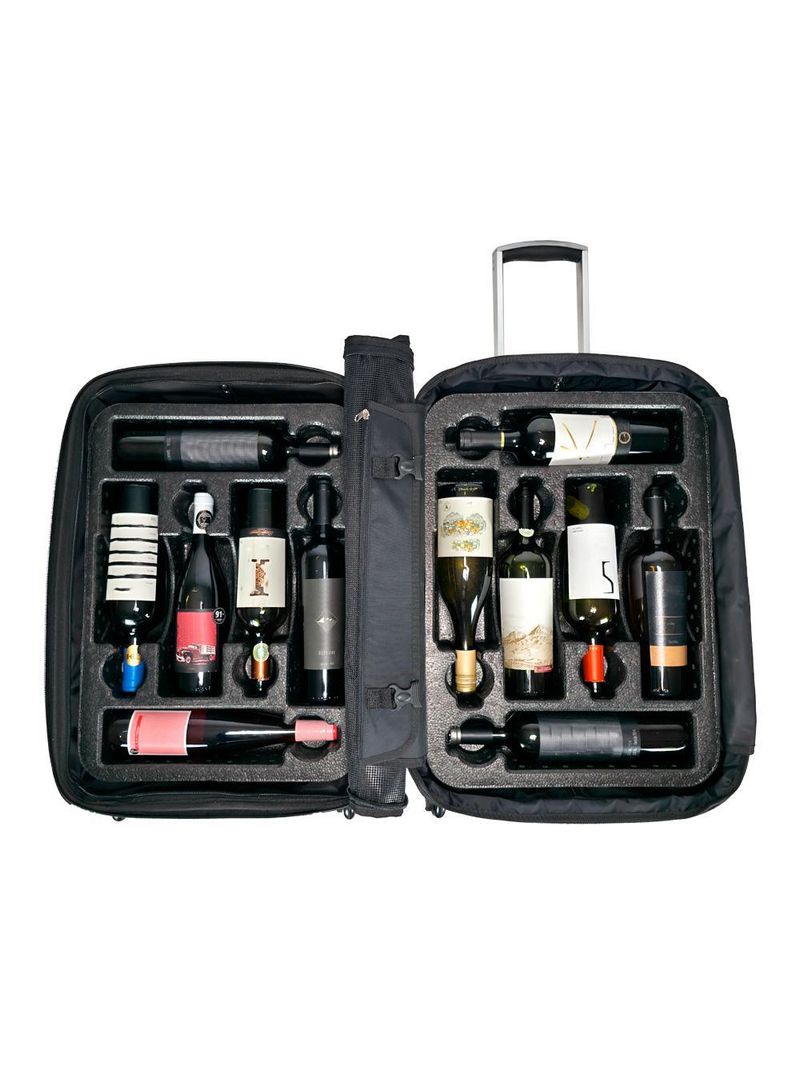 Mala lansay malbec p/12 garrafas (garrafas não inclusas)