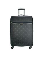 Mala de viagem grande munique preto 77cm rodas giro 360º