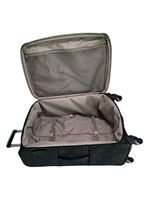 Mala de viagem grande munique preto 77cm rodas giro 360º