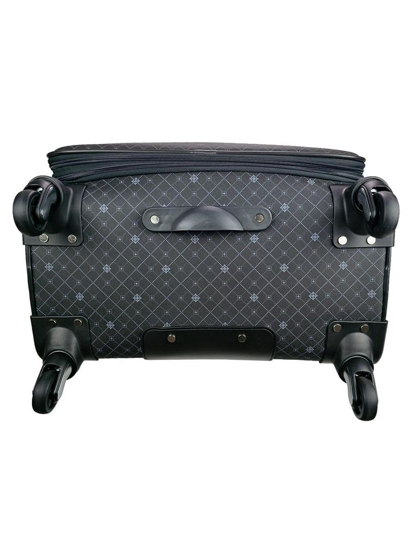 Mala de viagem grande munique preto 77cm rodas giro 360º