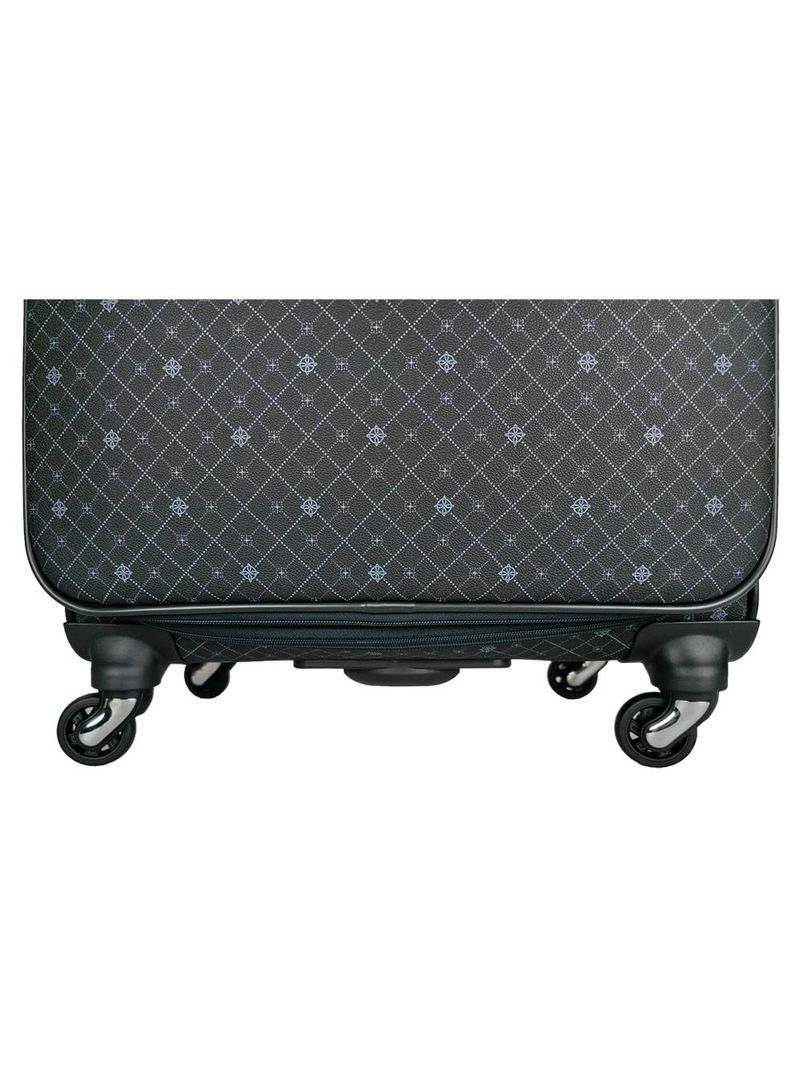 Mala de viagem grande munique preto 77cm rodas giro 360º