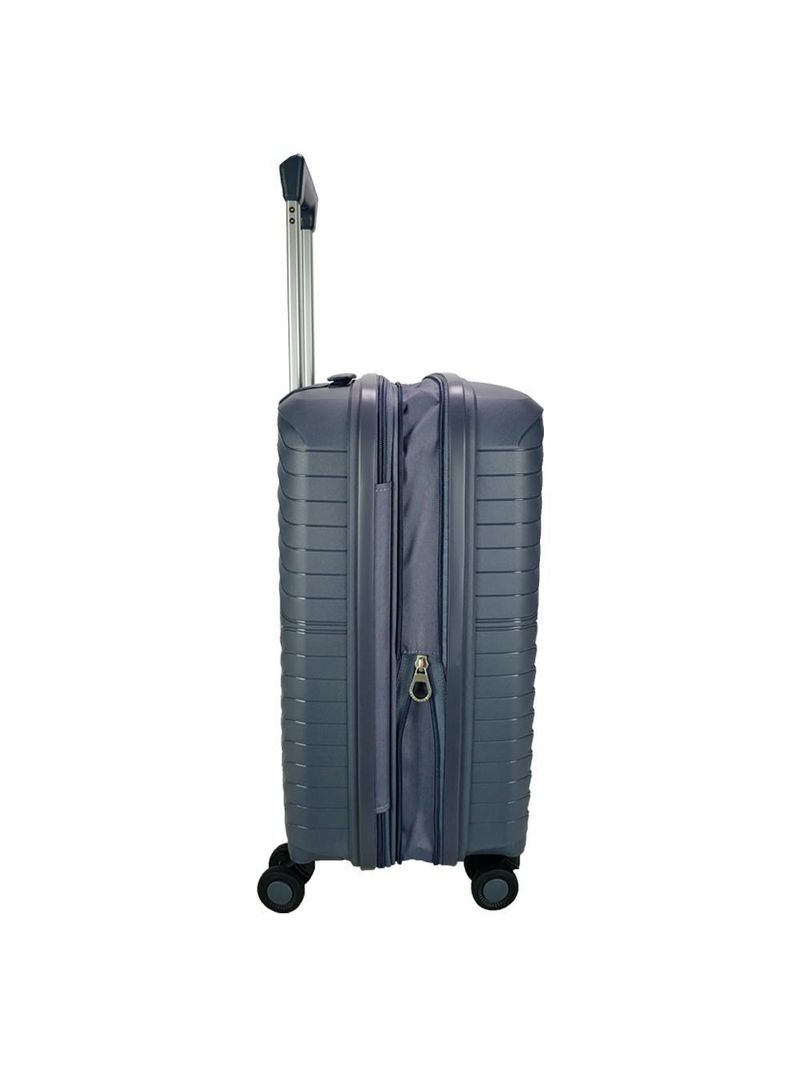 Mala de bordo lansay cinza expansível linha orium rodas 360° e tsa