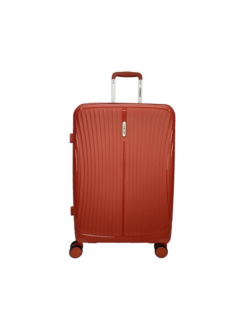 Mala média 23kg coral expansível linha premium rodas 360°