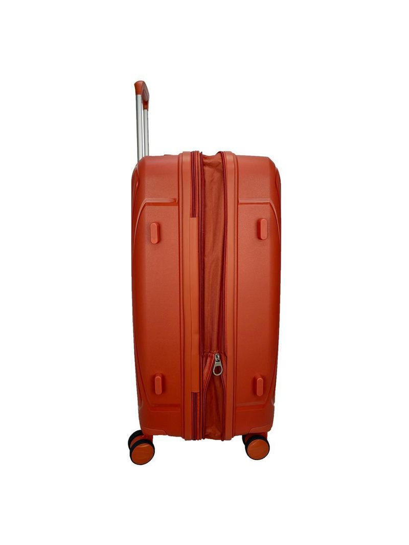 Mala média 23kg coral expansível linha premium rodas 360°