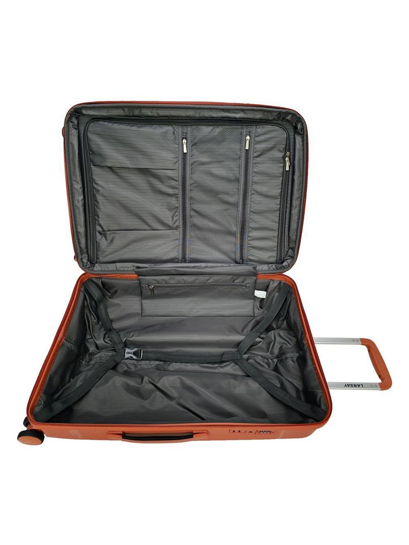 Mala média 23kg coral expansível linha premium rodas 360°