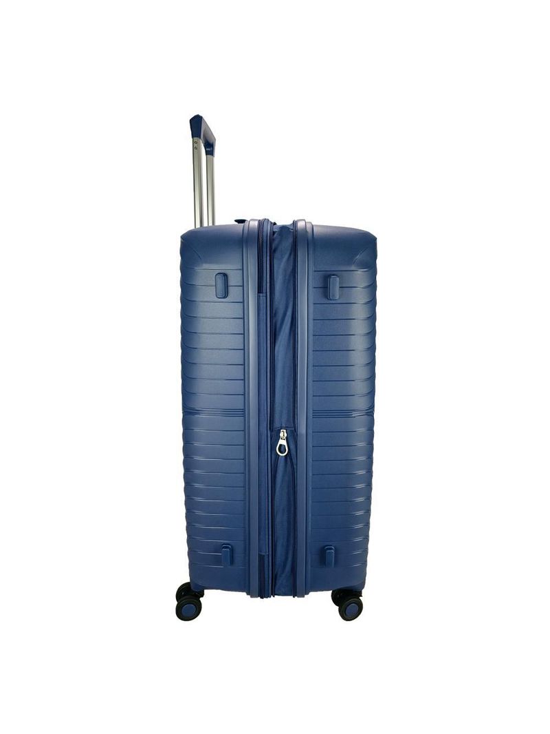 Mala grande lansay azul expansível linha orium rodas 360 tsa