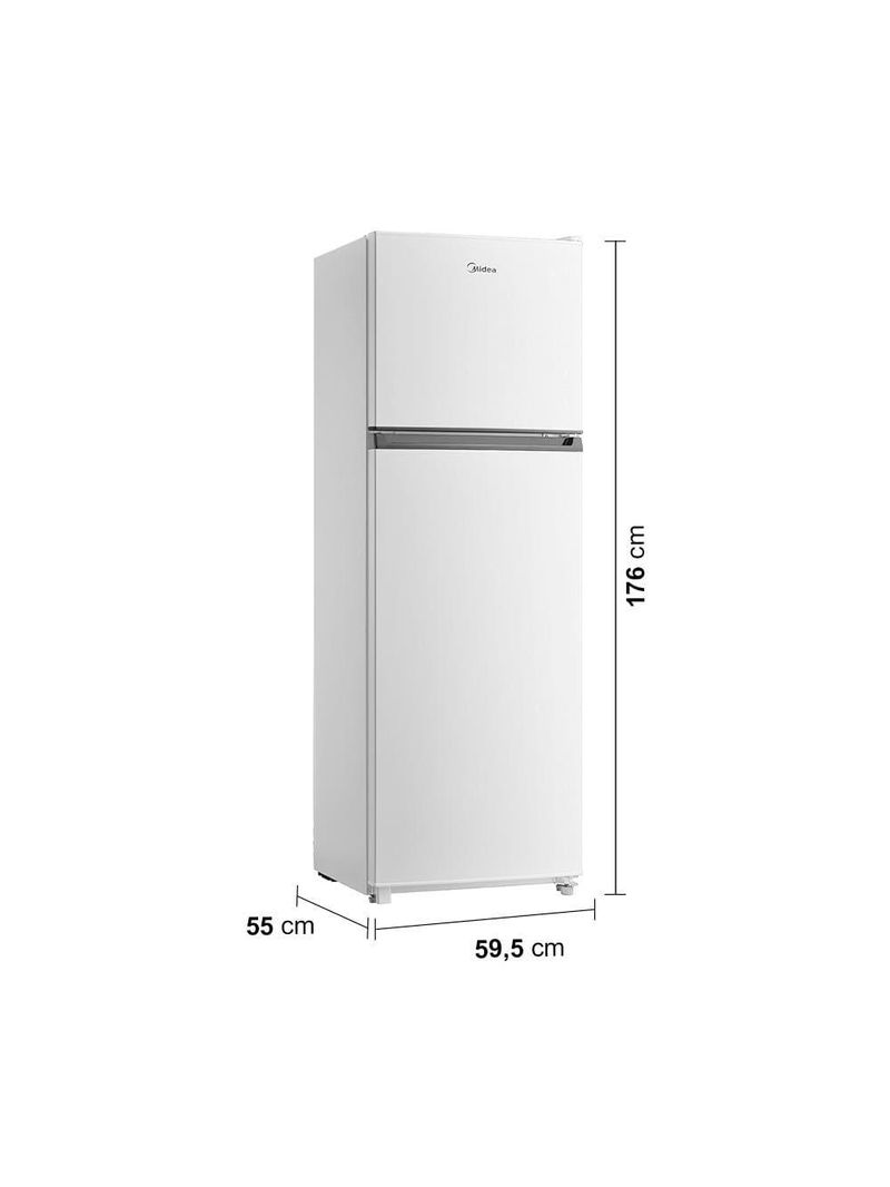 Geladeira midea cycle defrost duplex md-rt411fgf01 branca - 294l