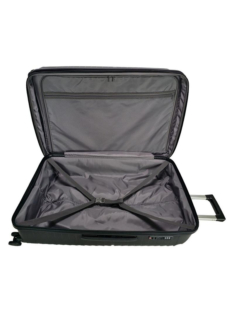 Mala grande lansay preto expansível linha orium rodas 360 tsa