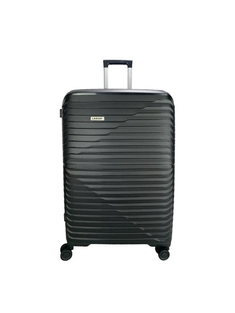 Mala grande lansay preto expansível linha orium rodas 360 tsa