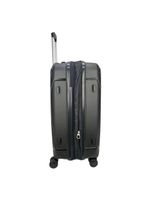 Mala média 23kg preto expansível linha premium rodas 360°