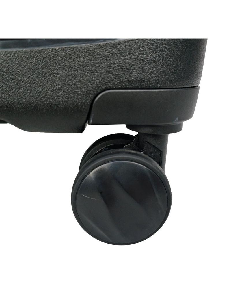 Mala média 23kg preto expansível linha premium rodas 360°