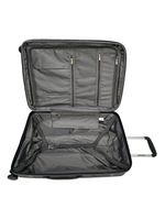 Mala média 23kg preto expansível linha premium rodas 360°