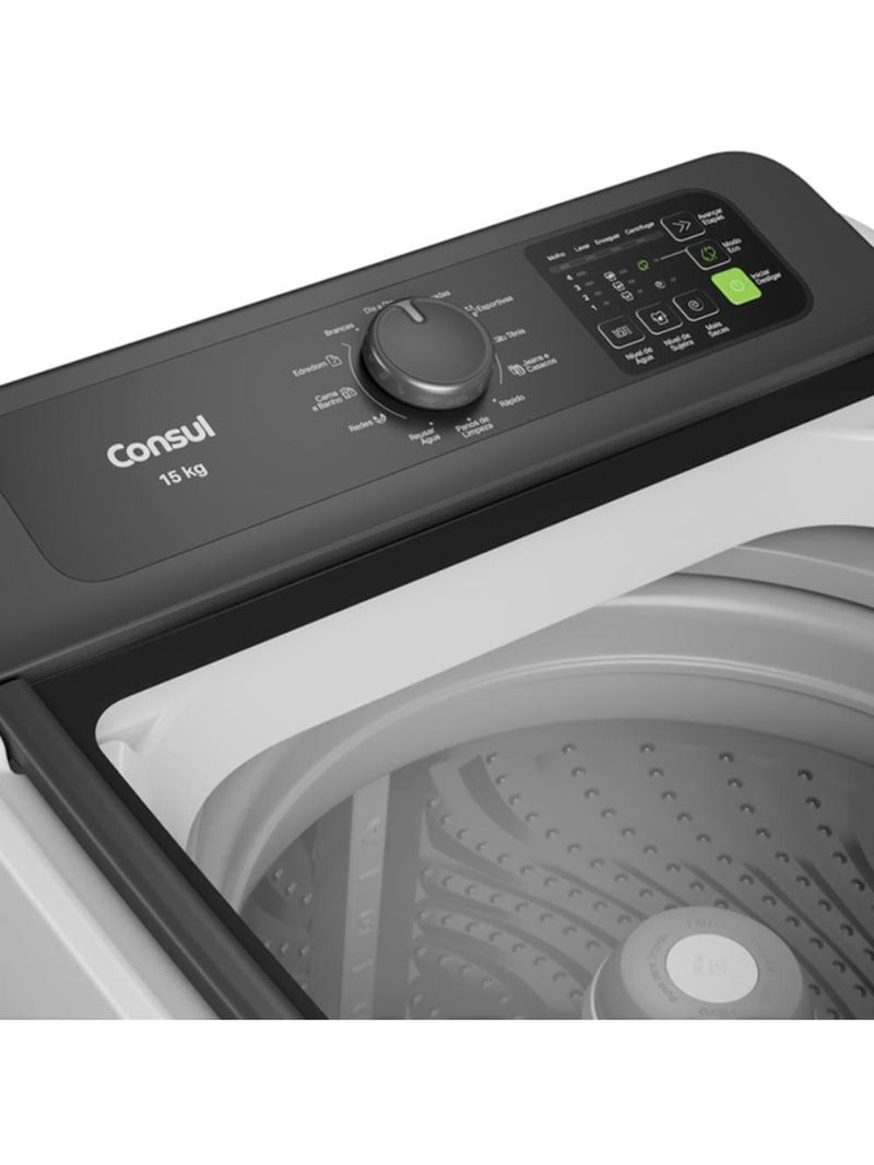 Lavadora de roupas consul 15kg cwn15ab com modo eco - branca
