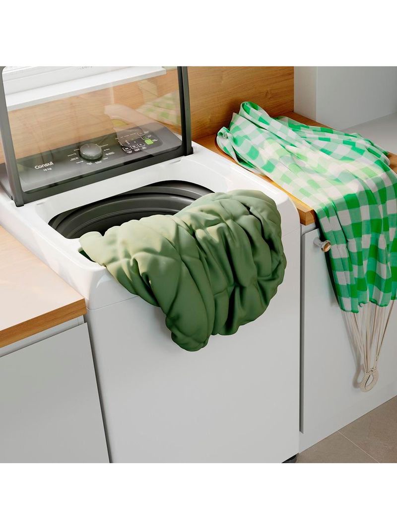 Lavadora de roupas consul 15kg cwn15ab com modo eco - branca