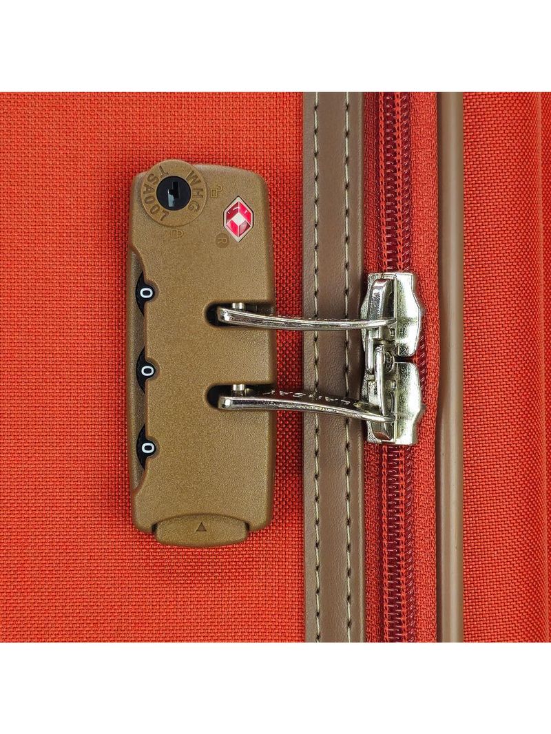 Mala de viagem média lansay oxford telha 66cm rodas 360º e tsa