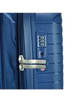 Mala de bordo lansay azul expansível linha orium rodas 360° e tsa