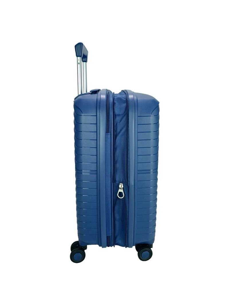 Mala de bordo lansay azul expansível linha orium rodas 360° e tsa