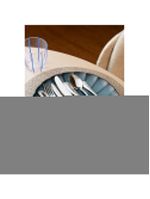 12 Garfos Wolff Croisé de Aço Inox para Sobremesa