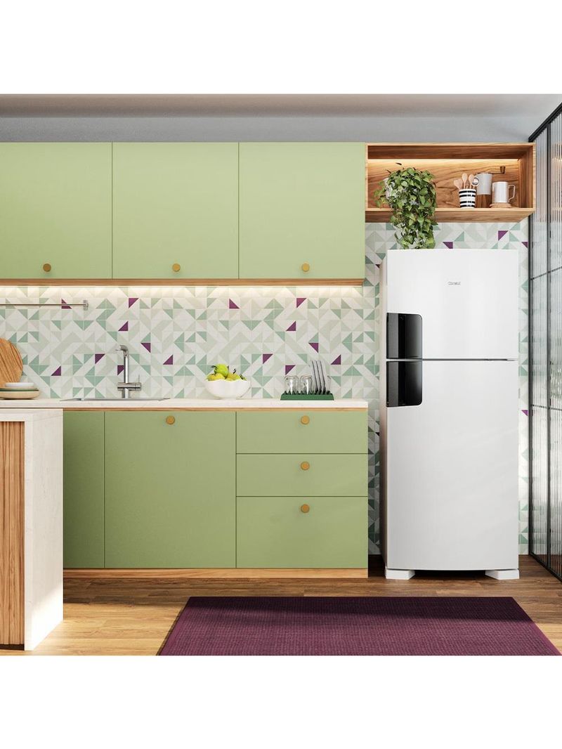 Geladeira consul frost free crm50lb duplex branca com função turbo, iluminação em led e filtro antiodor 410 litros