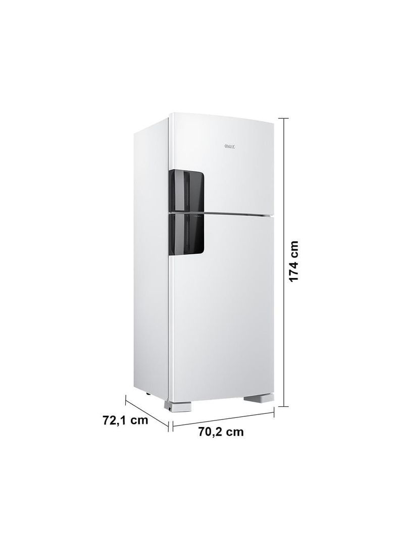 Geladeira consul frost free crm50lb duplex branca com função turbo, iluminação em led e filtro antiodor 410 litros