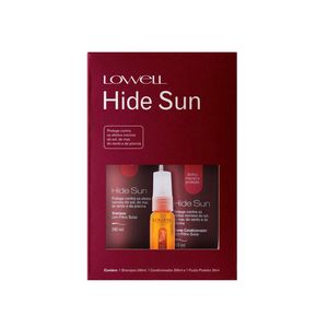 Lowell hide sun kit -  shampoo + condicionador + fluído