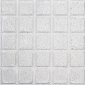 Piso 25 Dados Branco 20x20cm Amarrado Com 20 Peças 0,80m² - Artesanal Piso 20x20 25dados Branco Am20pcs 0,80m2 Artesanal