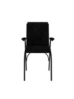 Cadeira Office Com Estofado De Tecido Confortável Onix Preto