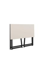 Mesa Escrivaninha Dobrável Para Notebook Aço Fit Off White