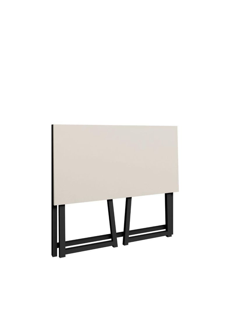 Mesa Escrivaninha Dobrável Para Notebook Aço Fit Off White