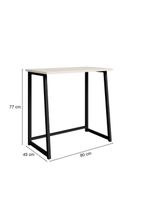 Mesa Escrivaninha Dobrável Para Notebook Aço Fit Off White