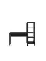 Escrivaninha Mesa De Estudo Office 120 Cm Com Prateleira Artemis Preto