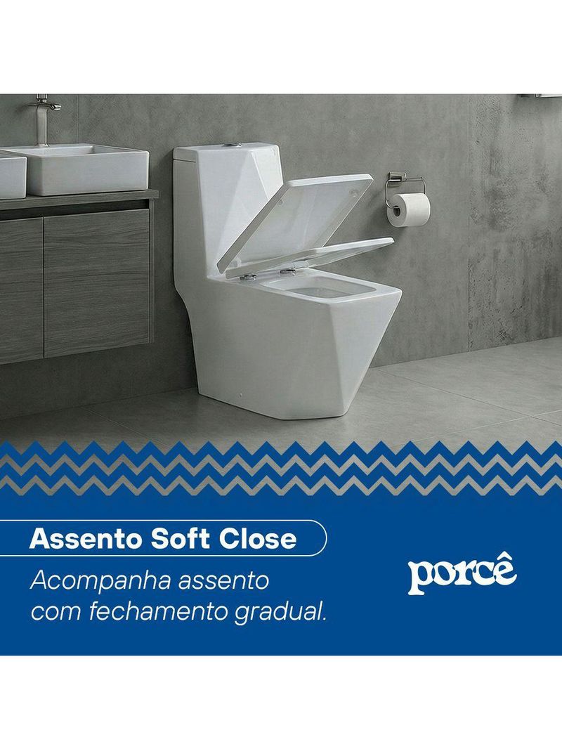 Vaso Sanitário Monobloco Porcê Supremus Branco (PVS53MBSFA-BR)
