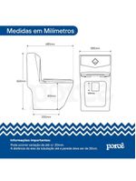 Vaso Sanitário Monobloco Porcê Supremus Branco (PVS53MBSFA-BR)