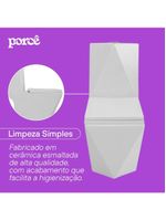 Vaso Sanitário Monobloco Porcê Supremus Branco (PVS53MBSFA-BR)