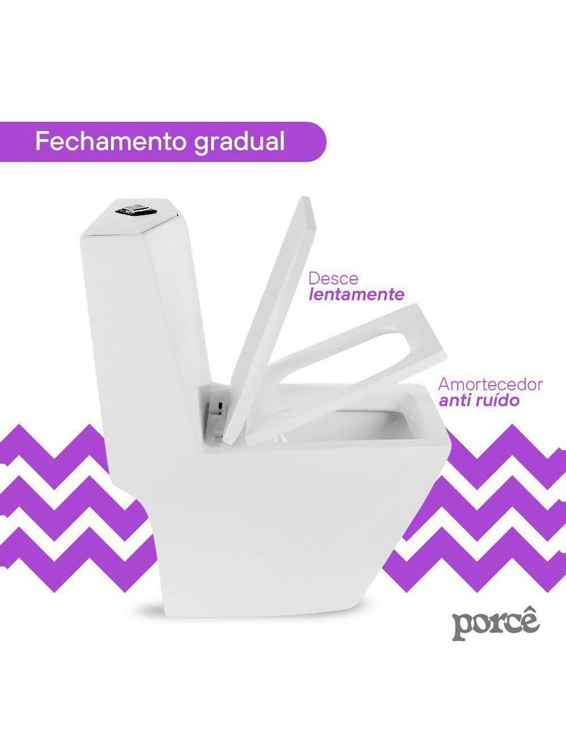 Vaso Sanitário Monobloco Porcê Supremus Branco (PVS53MBSFA-BR)