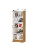 Estante Clarice 180cm Em Mdp Carioca Móveis Cinamomo