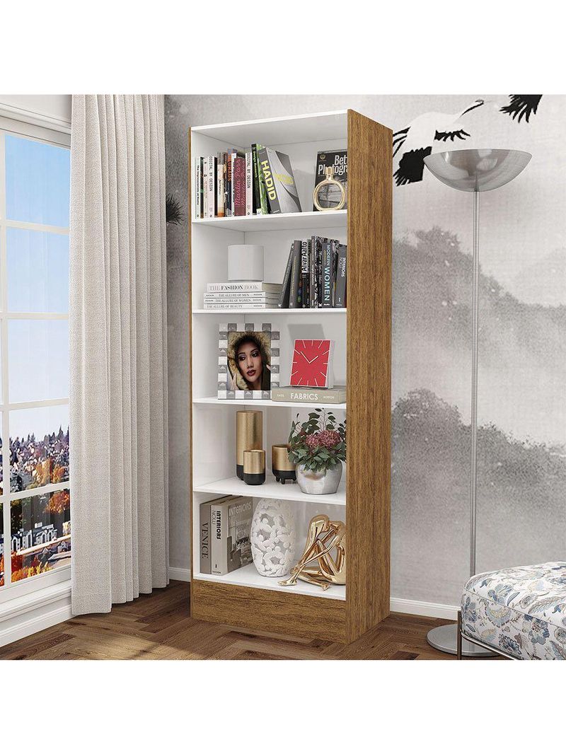 Estante Clarice 180cm Em Mdp Carioca Móveis Cinamomo