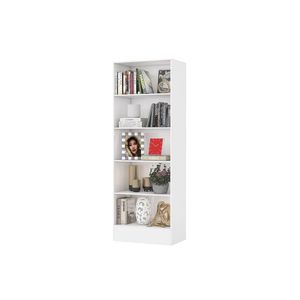 Estante Clarice 180cm Em Mdp Carioca Móveis Branco