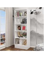 Estante Clarice 180cm Em Mdp Carioca Móveis Branco