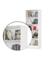 Estante Clarice 180cm Em Mdp Carioca Móveis Branco