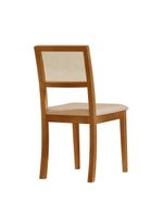 Kit 8 Cadeira Estofada Jantar Rubi Linho Madeira Maciça chumbo