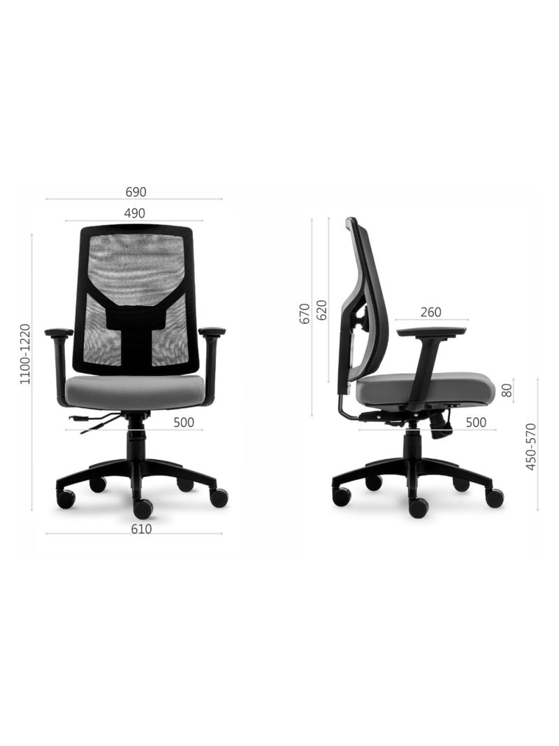 Cadeira de Escritório Pluri Diretor Azul Marinho Preto Syncron Roal